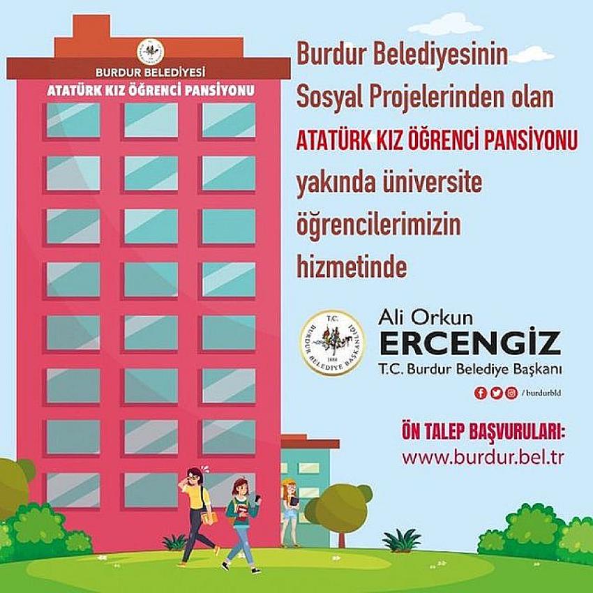 Burdur Belediyesi yüksek öğrenim öğrencileri için yurt hazırladı.