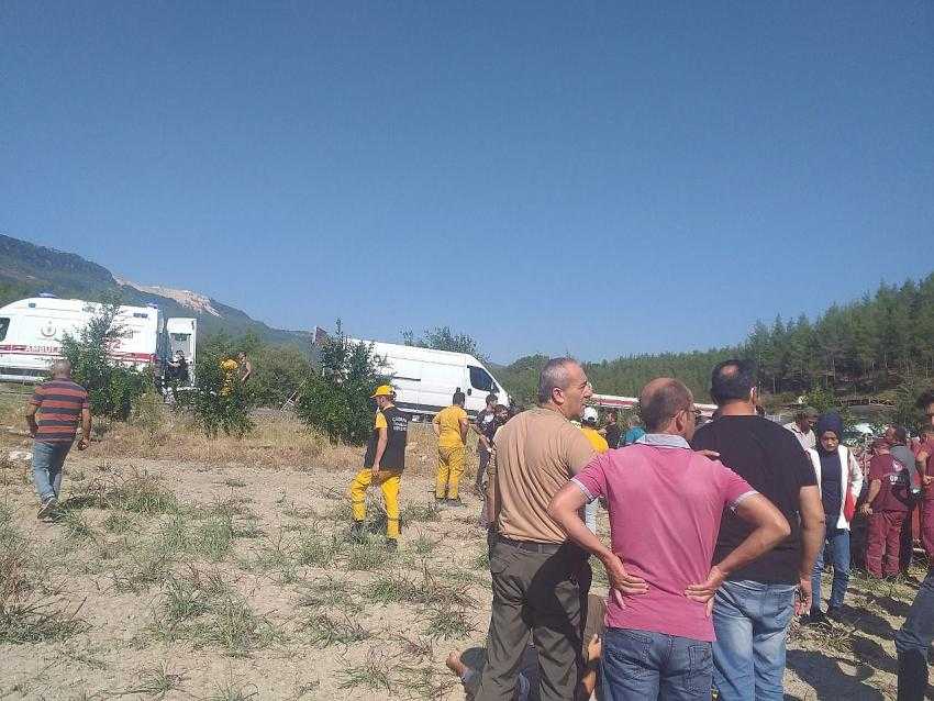 Bucak'ta Yangın Bölgesinde Trafik Kazası 4 Kişi Yaralandı