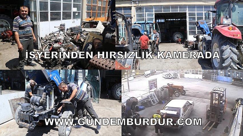 BURDUR’DA İŞ YERİNDEN HIRSIZLIK: 3 GÜNDE 1 TON HURDA ÇALDI