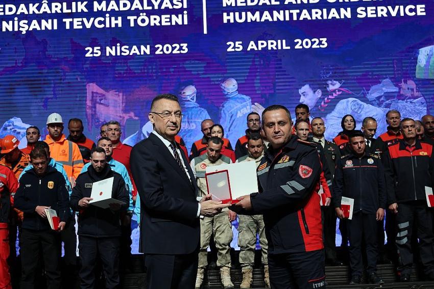 Burdur İtfaiyesine, Devlet Üstün Fedakârlık Madalyası verildi