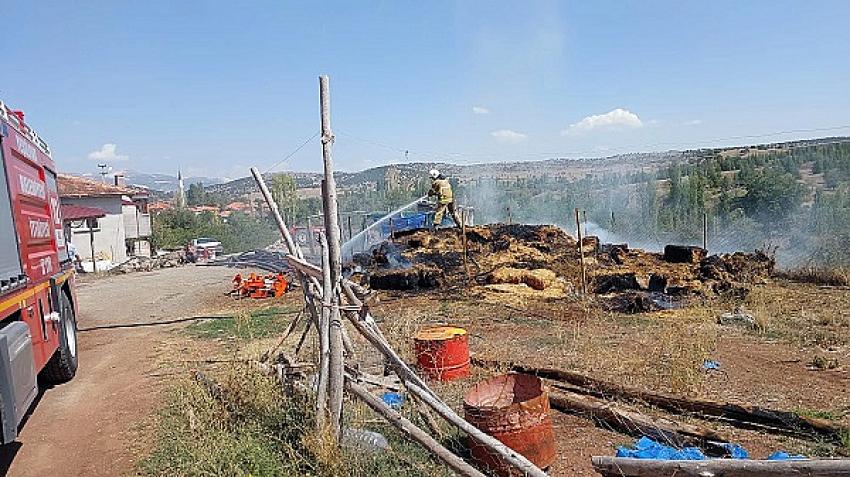 Yeşilova’da Ot Yakımı Yangına Dönüştü, Ekipler Hızla Müdahale Etti