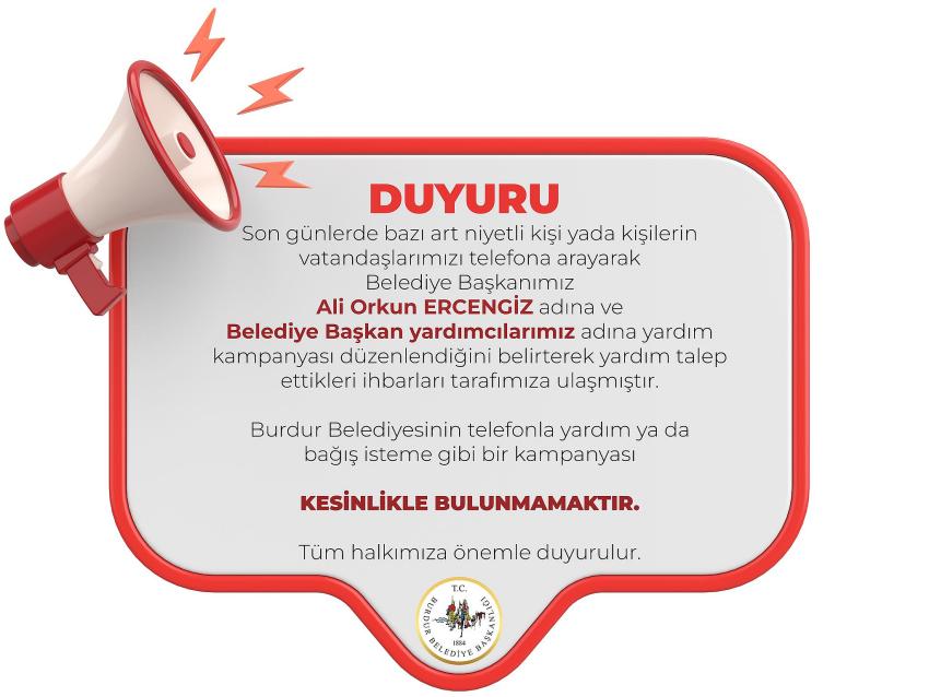 Burdur Belediye Başkanı'nın adıyla bağış topluyorlar