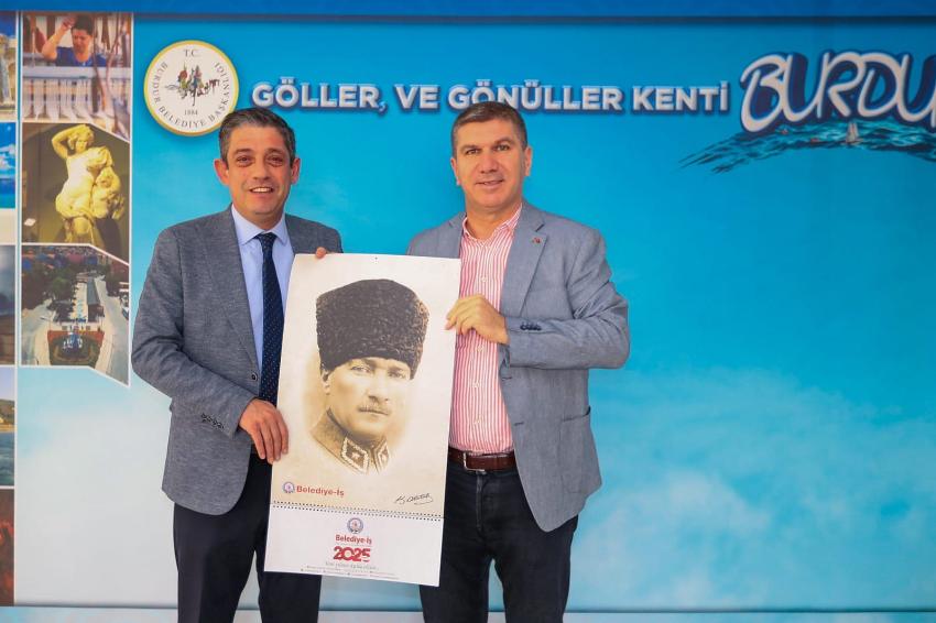 Belediye-İş Sendikası Burdur Şubesi’nden Yeni Yıl Takvimi Takdimi