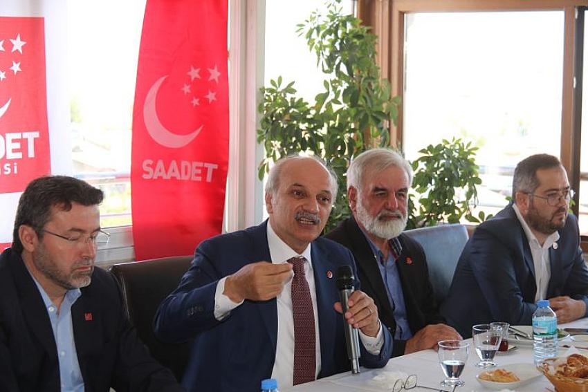 SAADET PARTİLİ AYDIN BURDUR’DA KONUŞTU: “TÜRKİYE BİLE İSTEYE YOKSULLAŞTIRILIYOR”