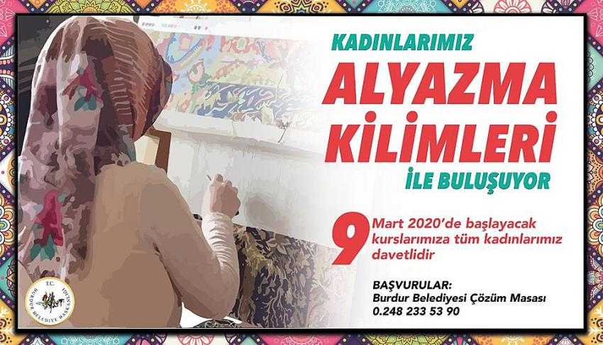 Al Yazma Kilimleri, Dokuma Kursu ile yeniden yaşatılacak