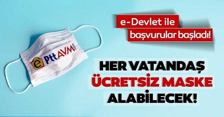 Maske Başvurular E-Devlet Üzerinden