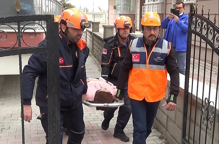 Burdur’da yangın tatbikatı gerçeği aratmadı