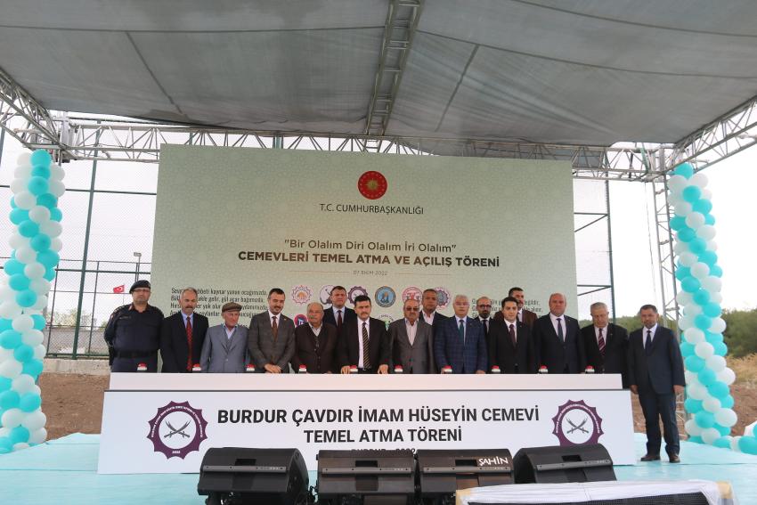 ÇAVDIR İMAM HÜSEYİN CEMEVİ’NİN TEMELİ ATILDI