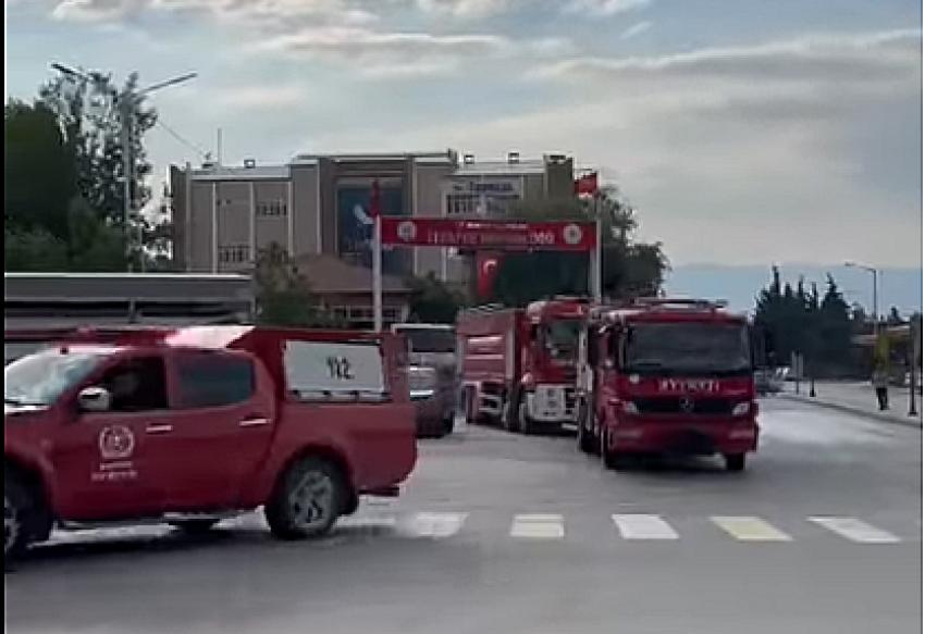 Burdur İtfaiyesi bu kez de DATÇA için yola çıktı