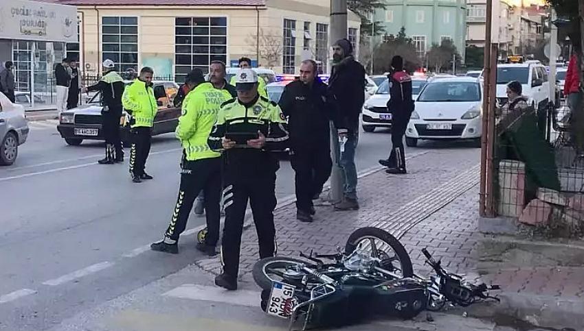 Burdur’da Motosiklet Kazası Ağır Yaralandı