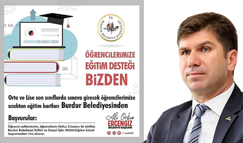 Sınava Girecek öğrencilere Belediyeden Eğitim Desteği