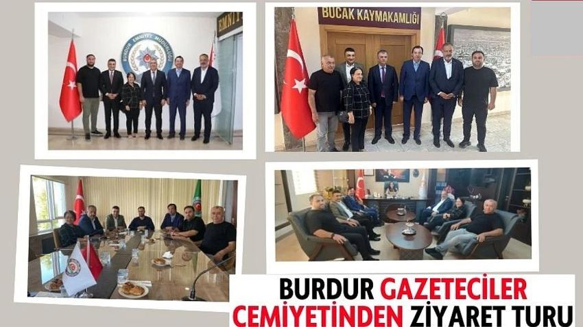 Burdur Gazeteciler Cemiyetinden Ziyaret Turu