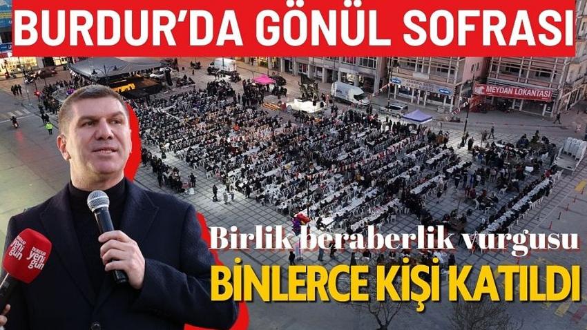 Burdur Belediyesi’nin geleneksel Gönül Sofrası