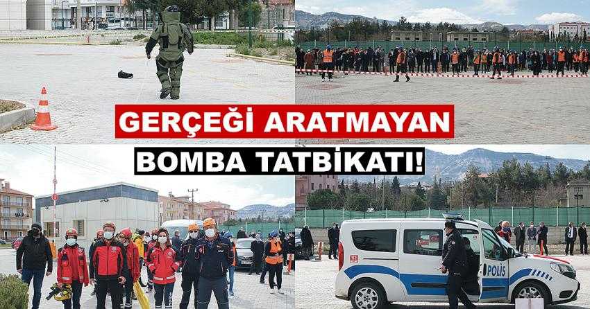 BURDUR’DA GERÇEĞİ ARATMAYAN ‘SİYAH KOD’ BOMBA İMHA TATBİKATI