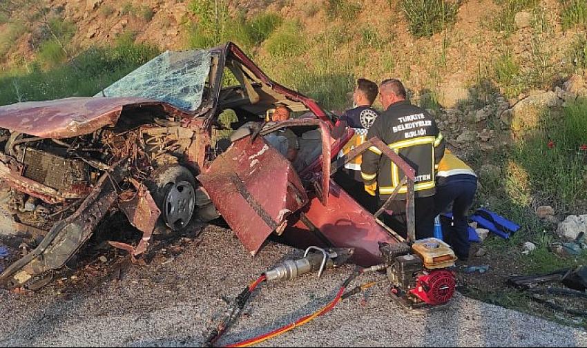 Burdur’da trafik kazası: 3 yaralı