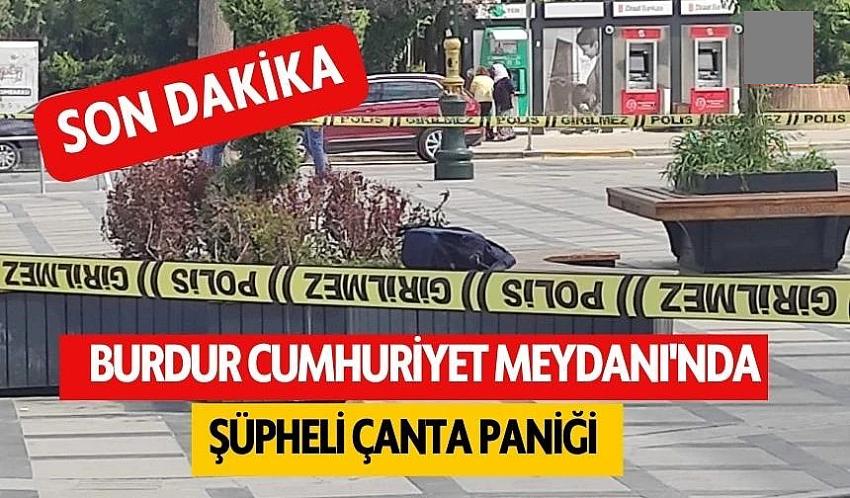 Bankta unutulan çanta korkuttu