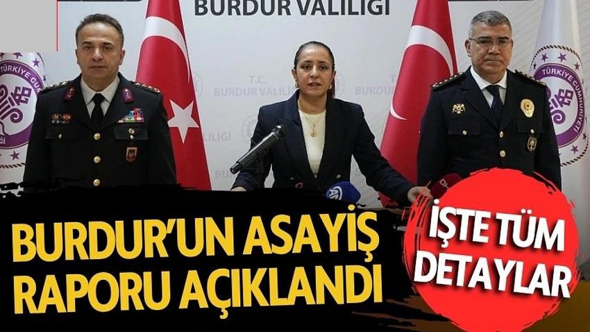 Vali Bilgihan, Burdur'un Ocak Ayı Güvenlik ve Asayiş Raporunu Açıkladı