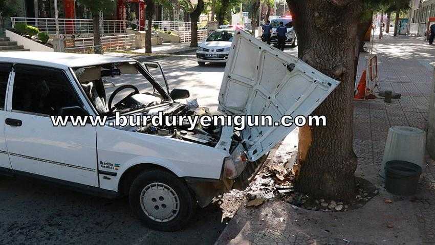 ATATÜRK CADDESİ’NDE KAZA: 1 YARALI