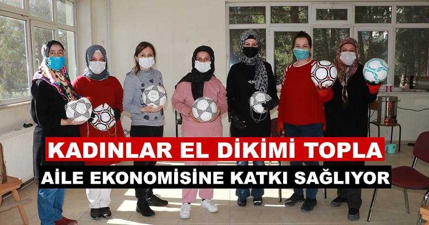 KADINLAR EL DİKİMİ TOPLA AİLE EKONOMİSİNE KATKI SAĞLIYOR