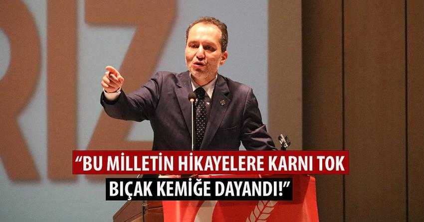 YENİDEN REFAH PARTİSİ GENEL BAŞKANI FATİH ERBAKAN BURDUR’DAN HÜKÜMETE YÜKLENDİ