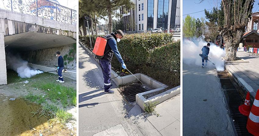 Burdur Belediyesi haşere ve larva ile mücadele çalışmalarına başladı