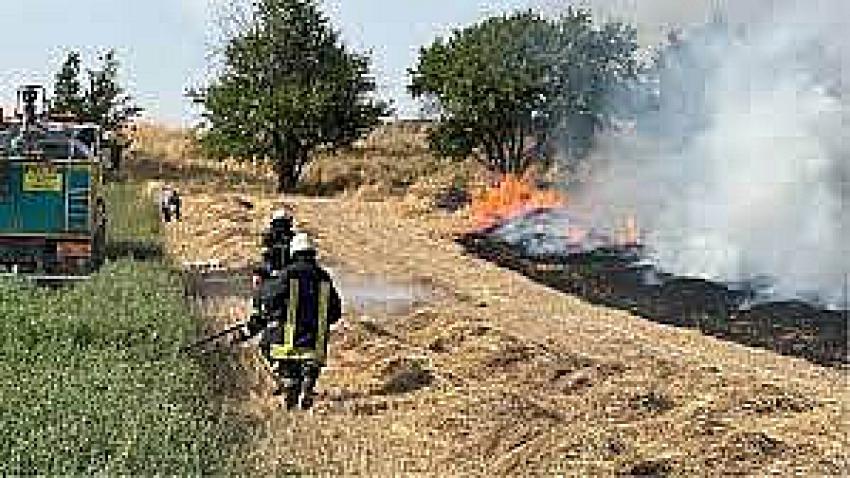 İtfaiyenin hızlı müdahalesi emekleri kurtardı