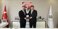 İzmir B.Bld. Başkanı Cemil Tugay'dan Başkan Ercengiz'e ziyaret