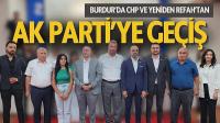 Burdur'da AK Parti'ye Yeniden Refah ve CHP'den Katılımlar