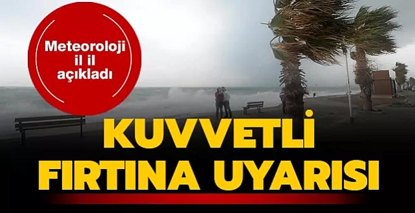 Burdur'a kuvvetli fırtına Uyarısı!