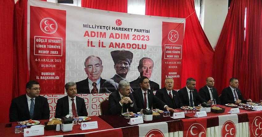 MHP HEYETİ “ADIM ADIM 2023 İL İL ANADOLU” PROGRAMI KAPSAMINDA BURDUR’A GELDİ