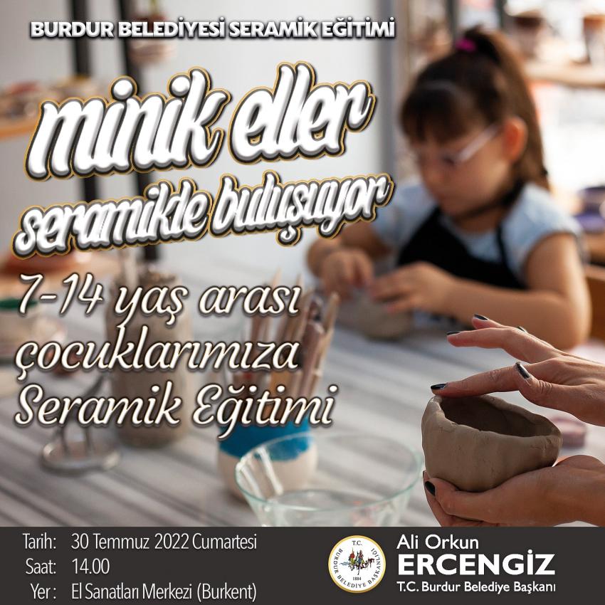 Minik eller Seramik Kursuna kayıtlar başlıyor