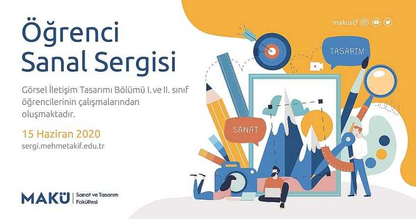 MAKÜ Öğrencilerinin Eserleri Sanal Galeride Sergileniyor