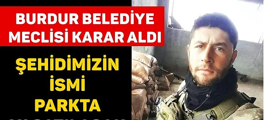 Şehidin ismi çocuk parkında yaşayacak