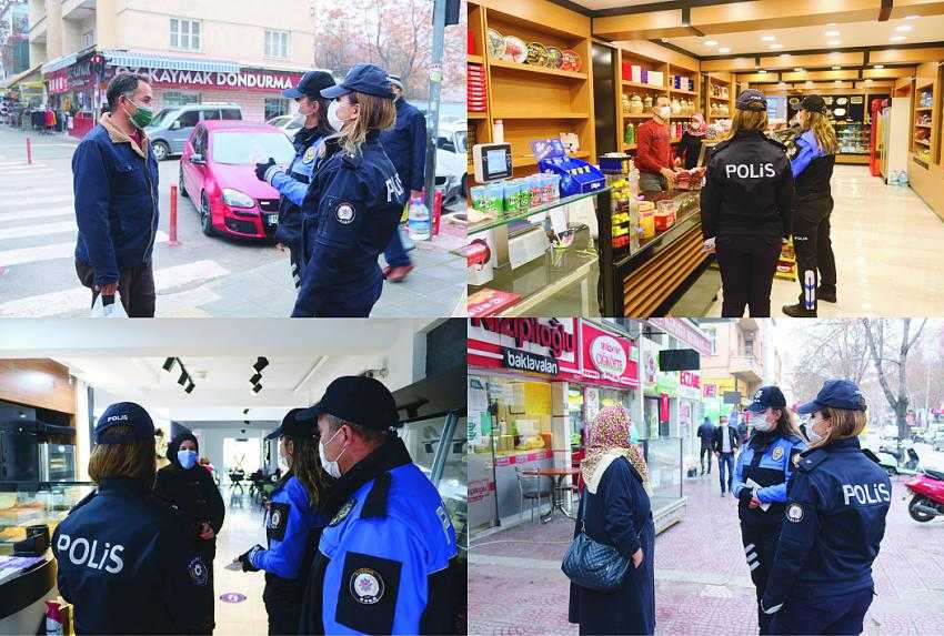 Burdur’da Emniyetin koronavirüse karşı mücadelesi sürüyor