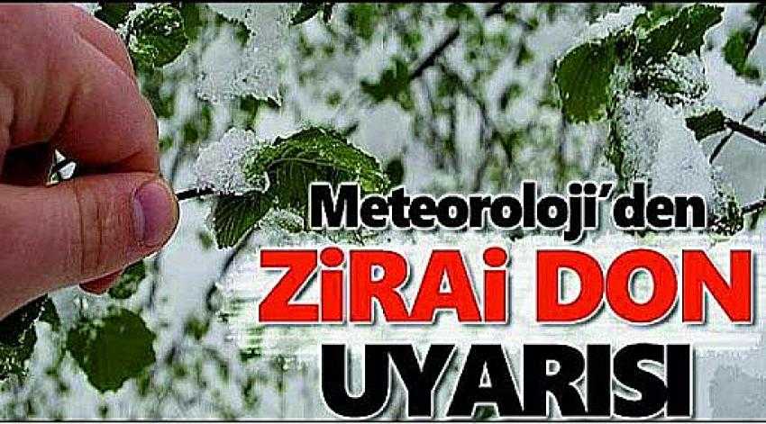 Çiftçiler Dikkat! Zirai Don Uyarısı Yapıldı