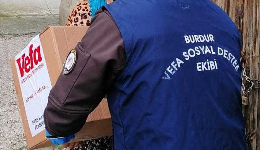 Burdur Vefa Sosyal Destek grubuna 22.500 talep