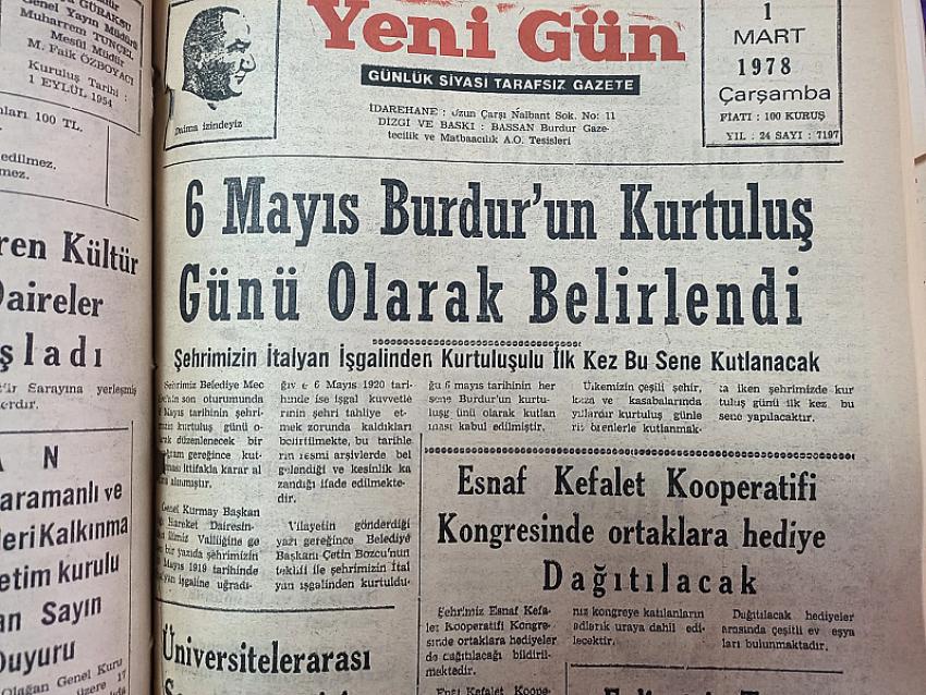 6 Mayıs; Burdur'un Kurtuluşu... Artık Kutlanacak mı?