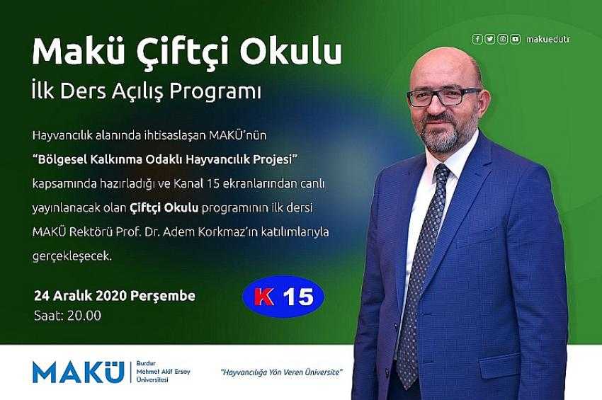 MAKÜ Çiftçi Okulu Kanal 15 Ekranlarında Çiftçilerle Buluşuyor