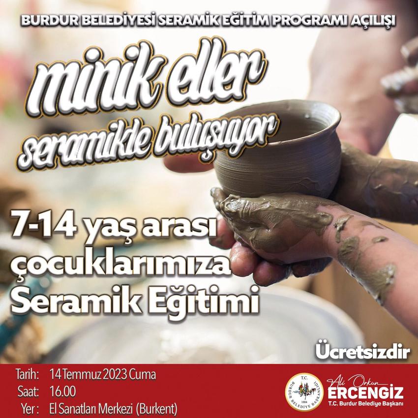 Minik eller Seramik Kursuna kayıtlar başlıyor