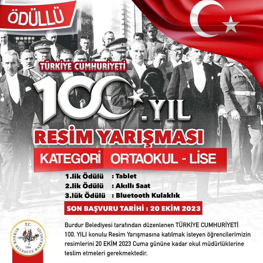 Cumhuriyetin 100. Yılı Anısına Resim Yarışması Başvuruları Başladı