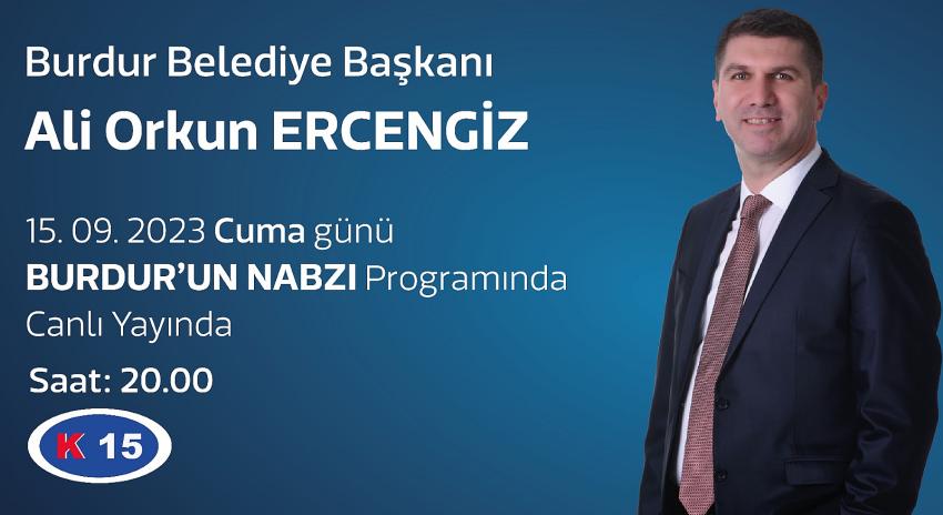 Burdur'da Gündem'in yeni yayın dönemi ilk konuğu Başkan Ercengiz