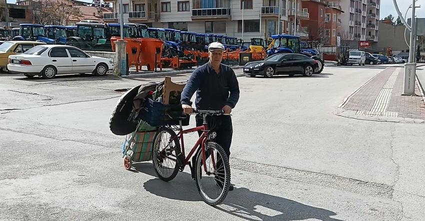 Yüksek Kira Talebine İsyan Etti, Bisikletiyle Ankara Yoluna Düştü!